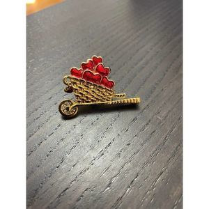 Avon heart wheelbarrow pin